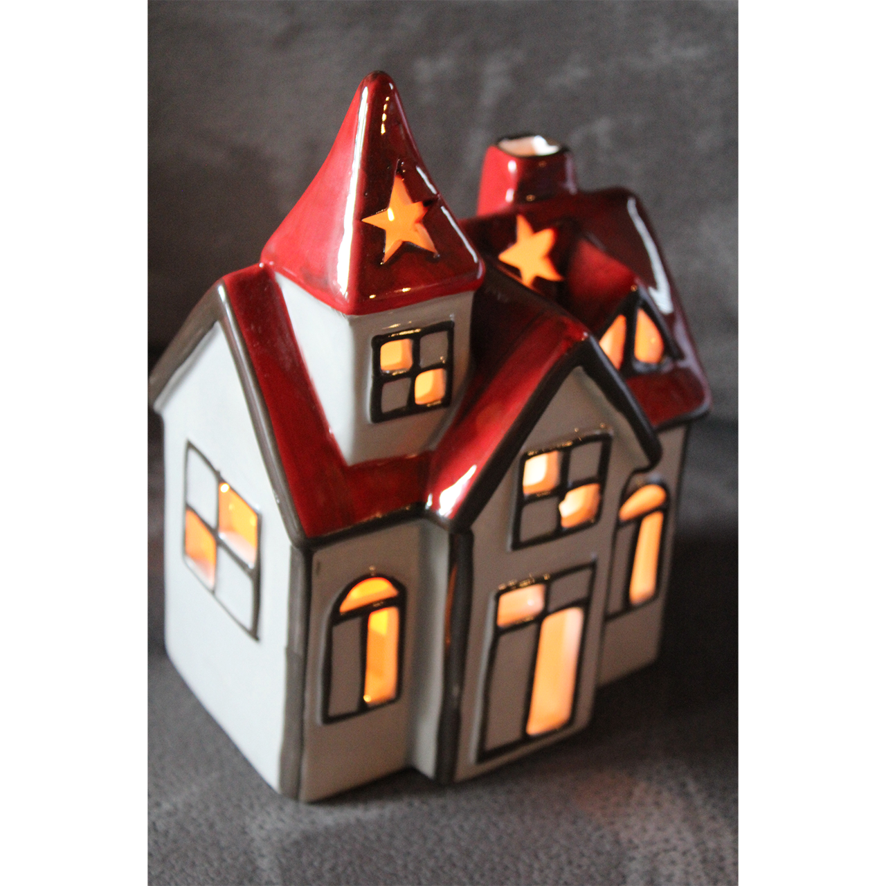 Teelichthalter Haus