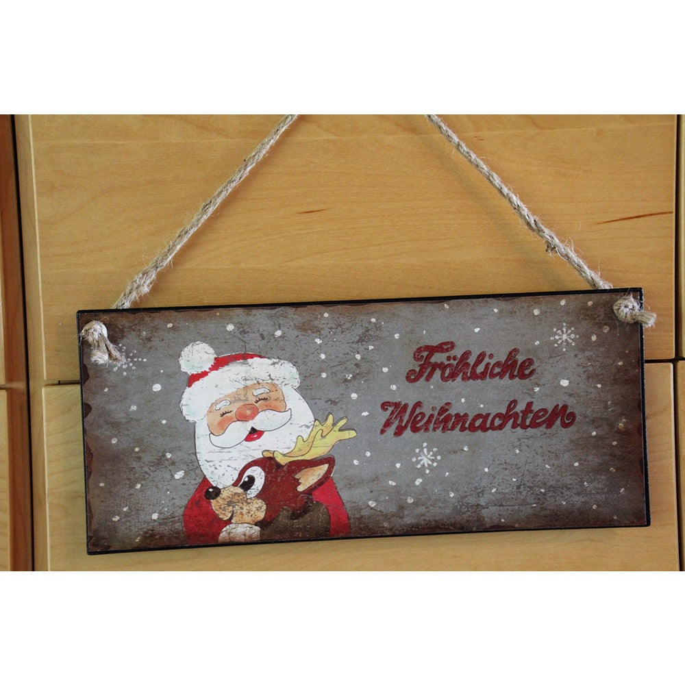 Blechschild Frohe Weihnachten