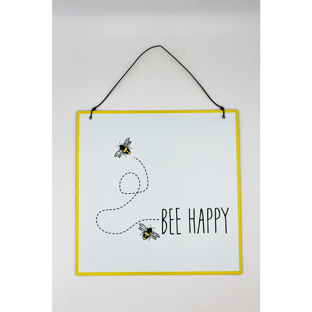 Blechschild Bee Happy