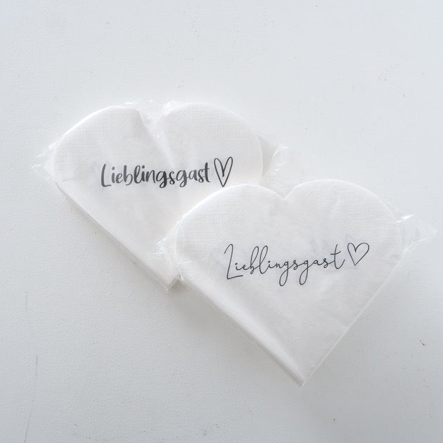 Servietten Lieblingsgast, 2-er Set