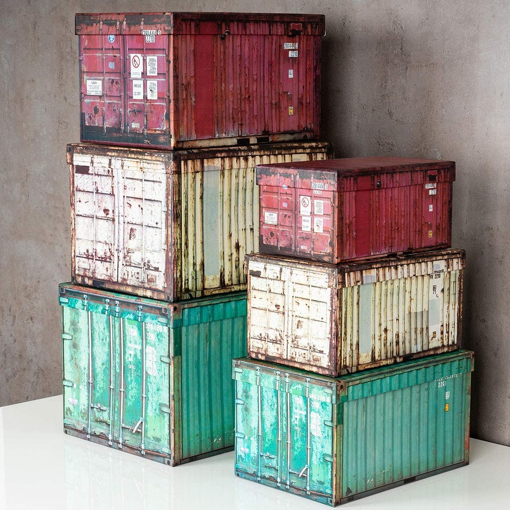 Containerboxen-Set, 6-teilig