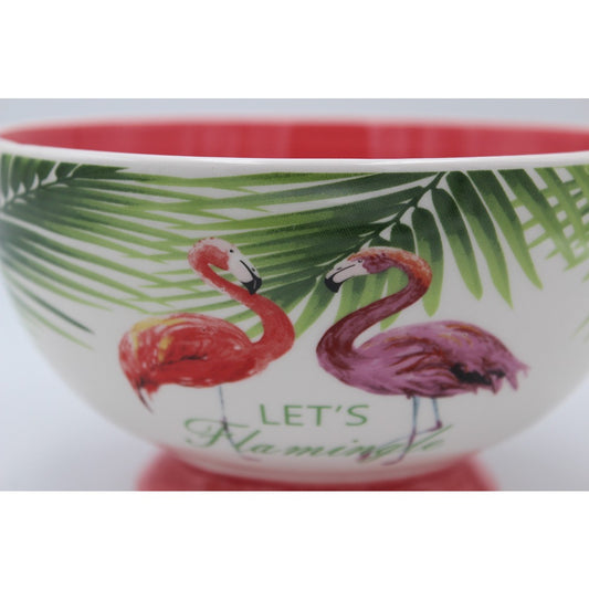 Keramik Schale Flamingo