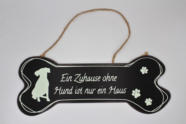 Blechschild Hund