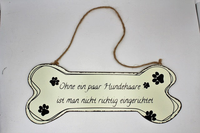 Blechschild Hund